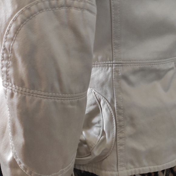 Banana Republic khaki sateen moto bomber - Picture 7 of 9